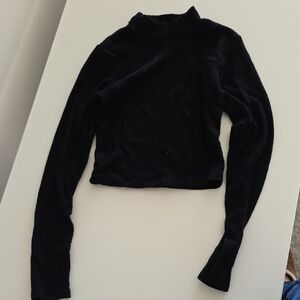 OGL Black Textured Knit Top